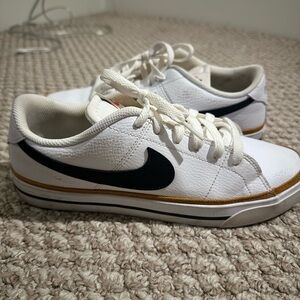 Nike Court Legacy White Black Desert Ochre Women size 9